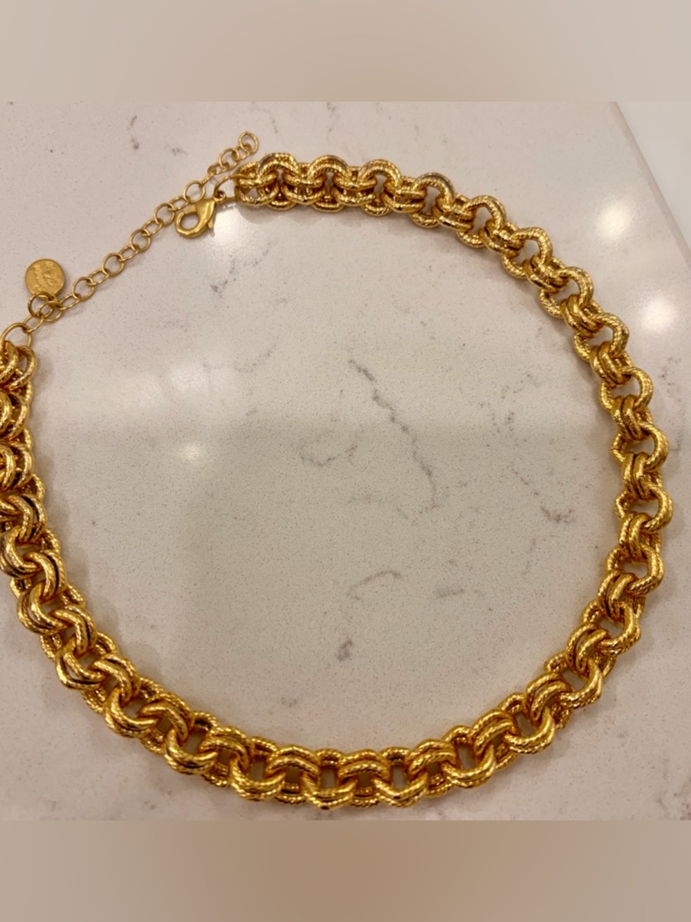 NEW! Susan Shaw Gold Chain Link Necklace - Picture 4 of 6